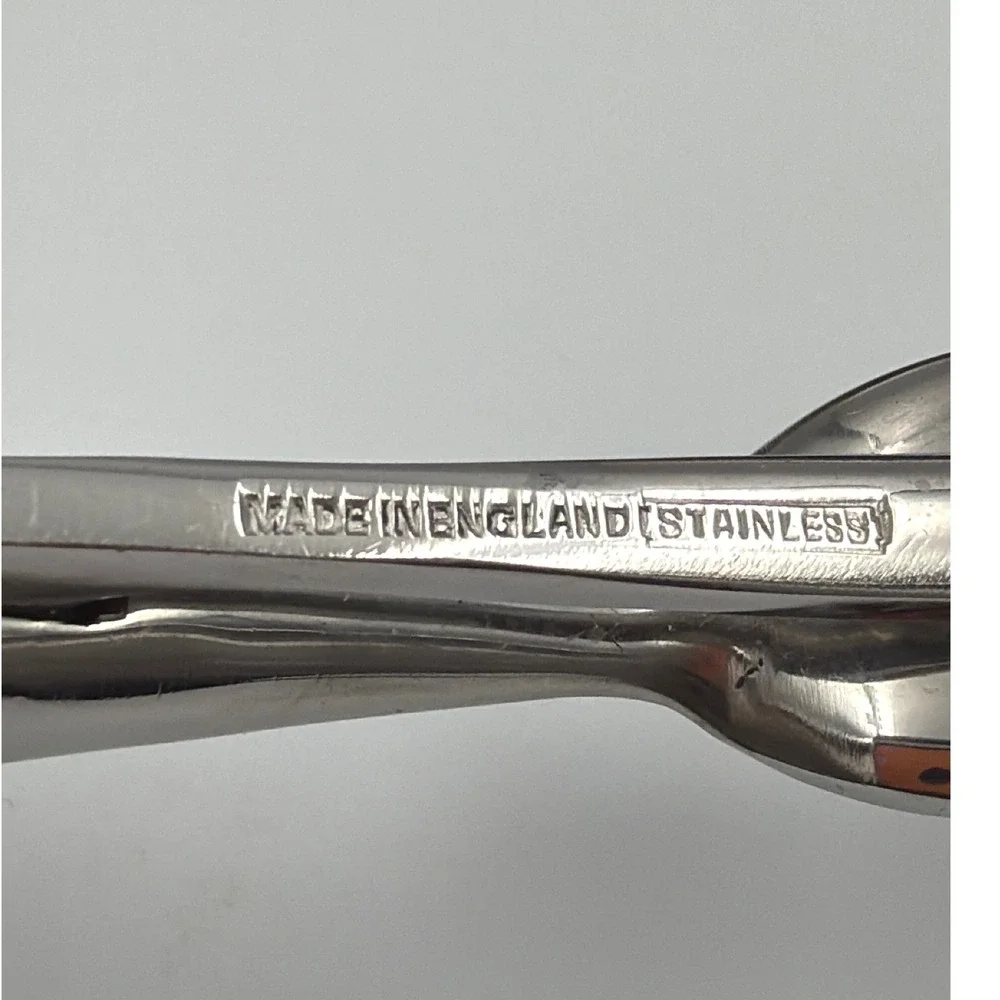 Lewis Rose Sheffield England Silver Plate 3pc Carving Set Vintage Stainless Case